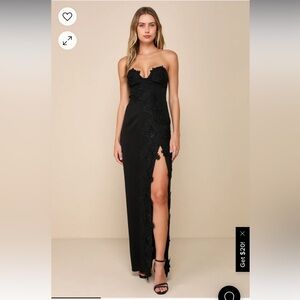 Lulus black formal dress